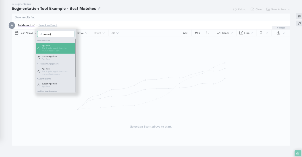 Indicative best matches platform feature example