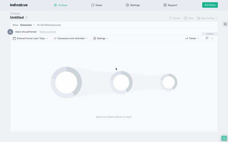 Indicative customer journey building tool