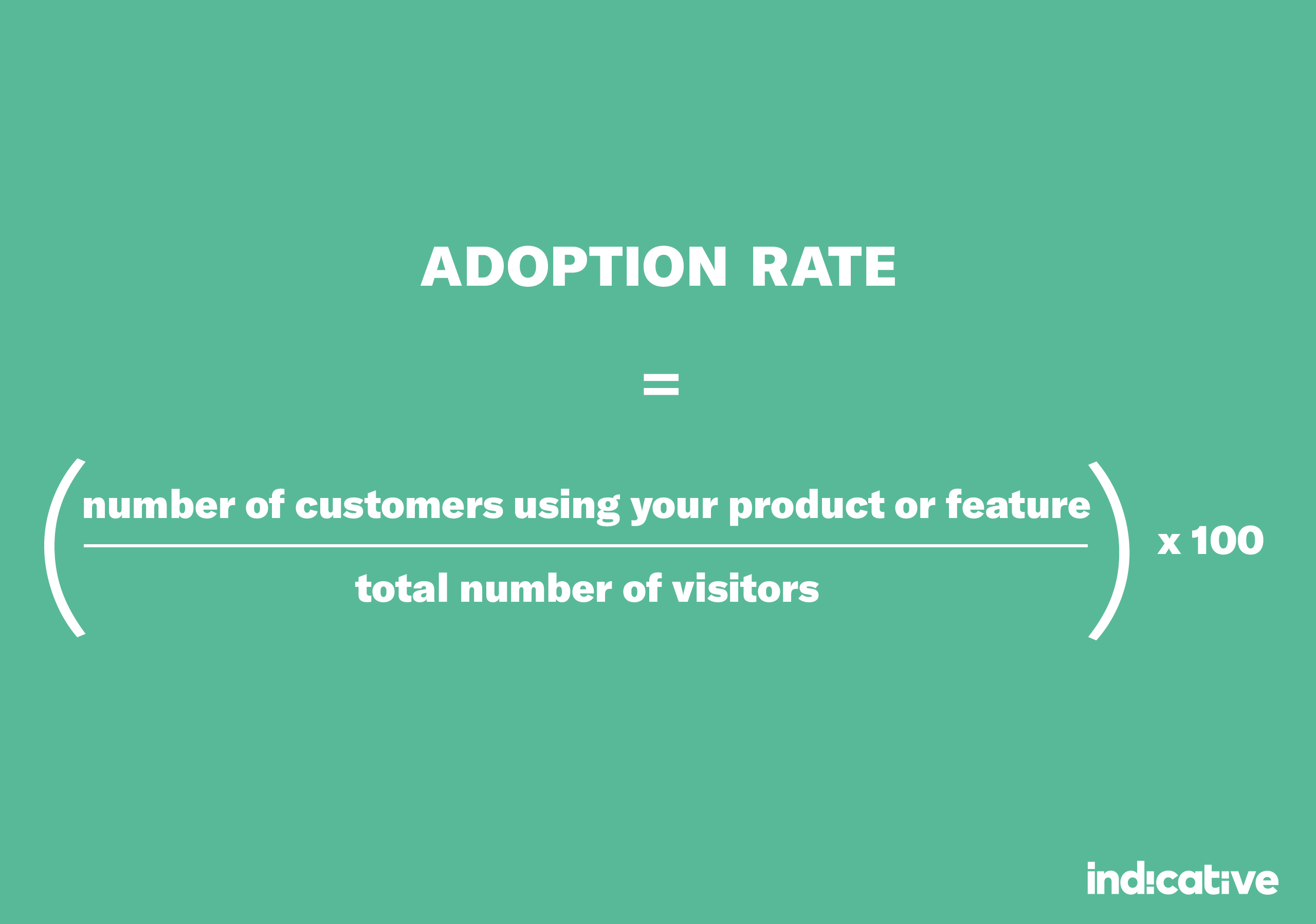 formula for adoption rate in product analytics