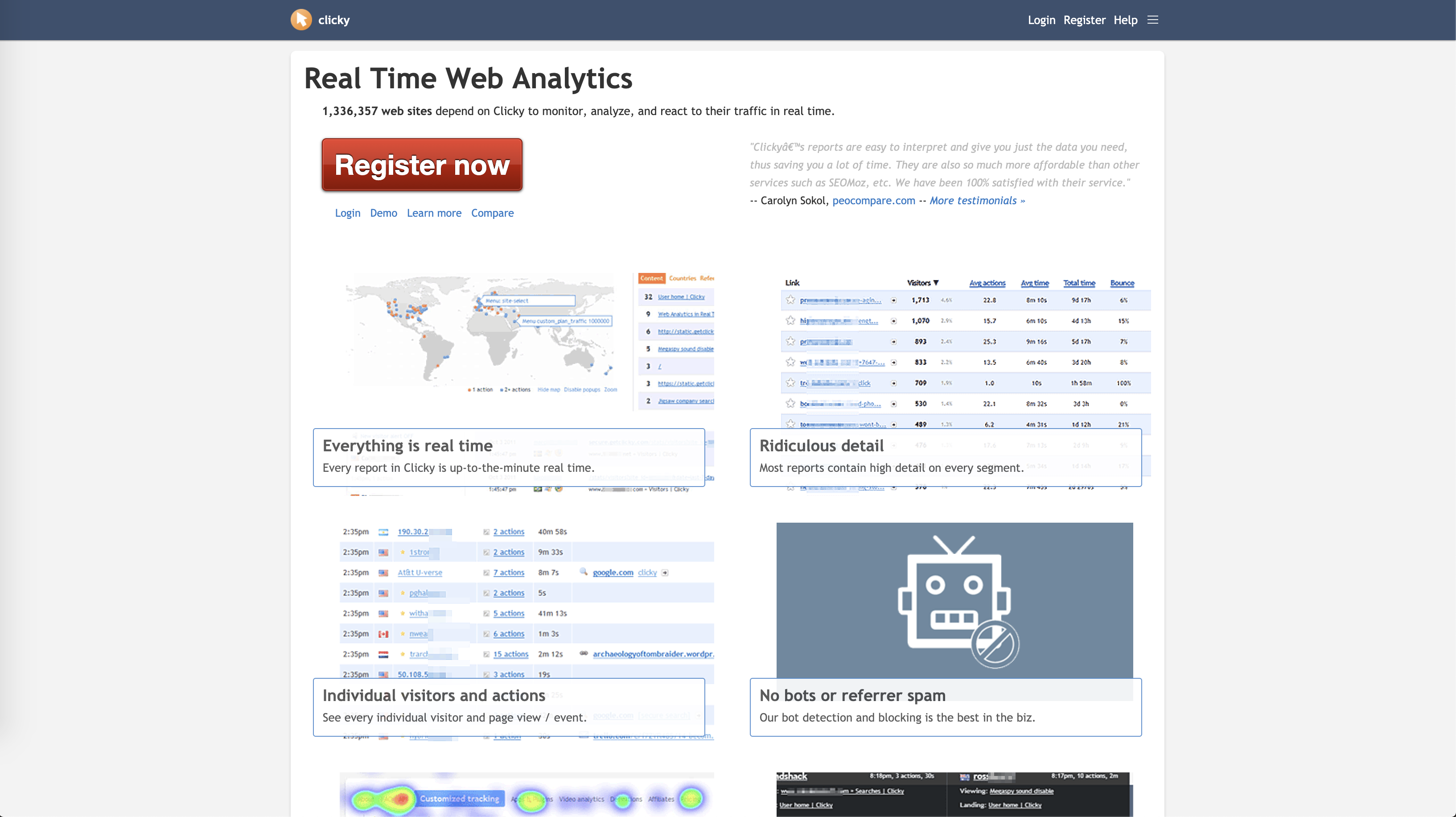 Clicky - google analytics alternative