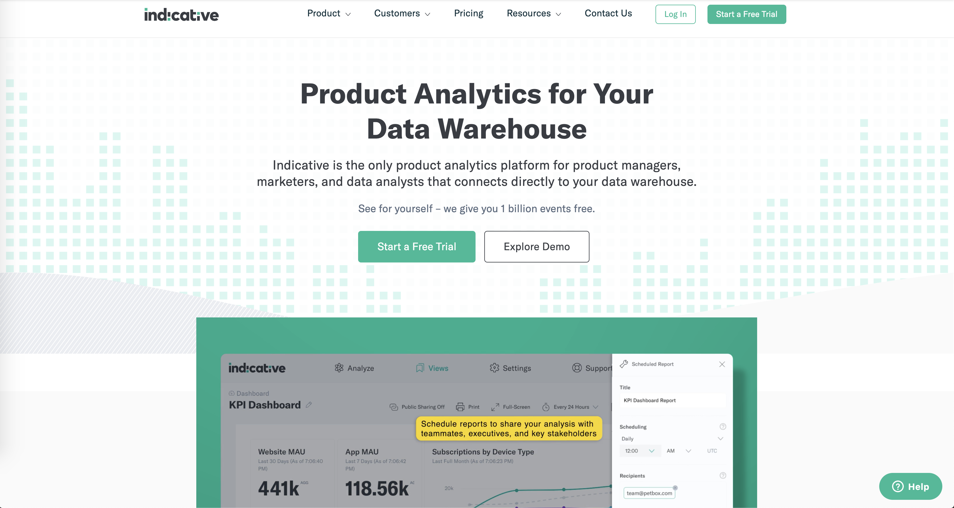 Indicative - google analytics alternative