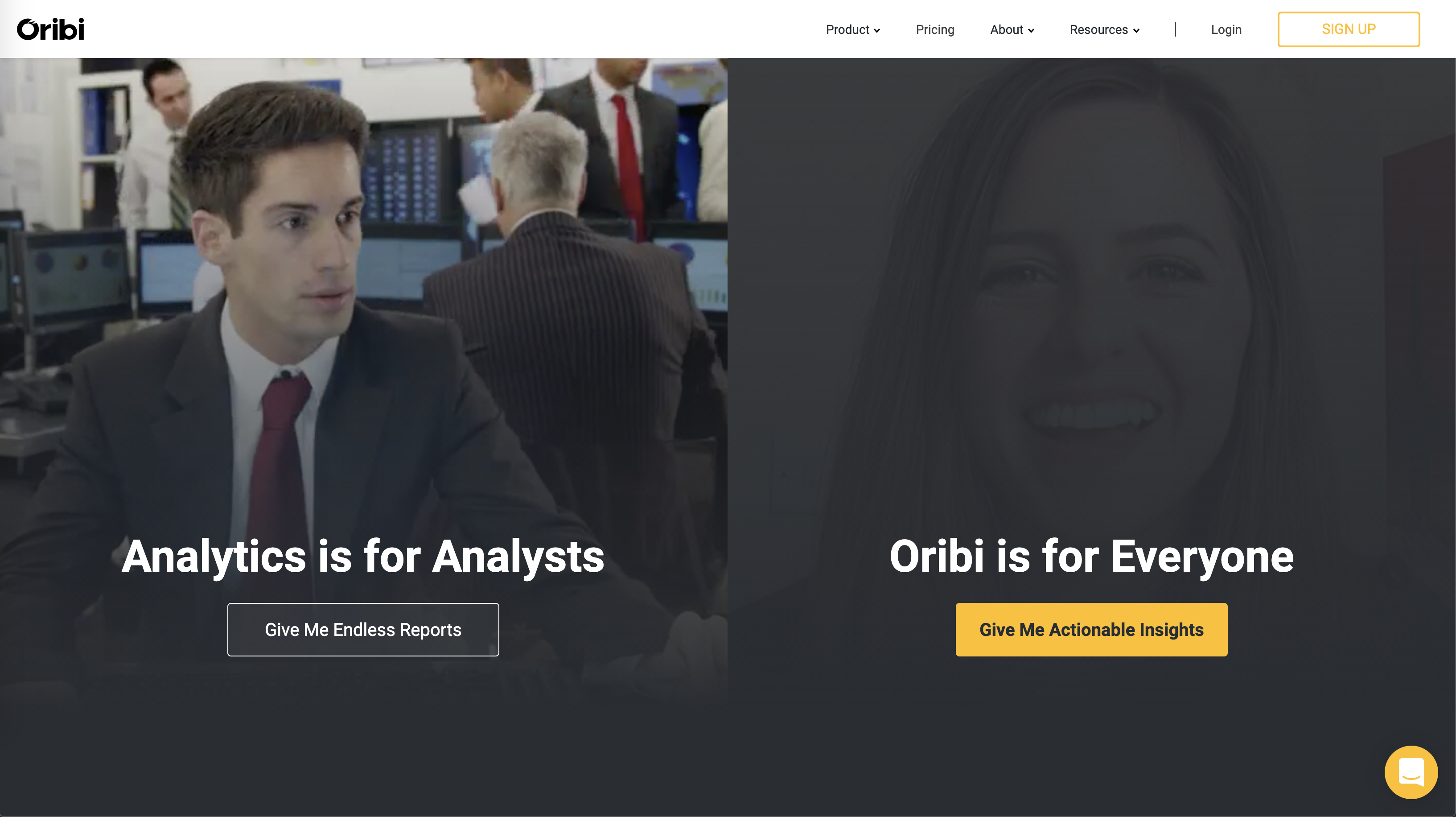 Oribi - google analytics alternative