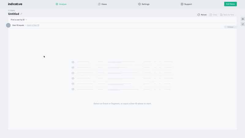 User-First Lookup in Indicative