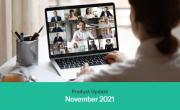 November 2021 Product Update