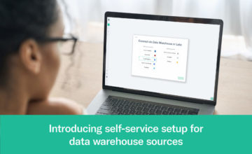 Introducing self-service setup for data warehouse sources