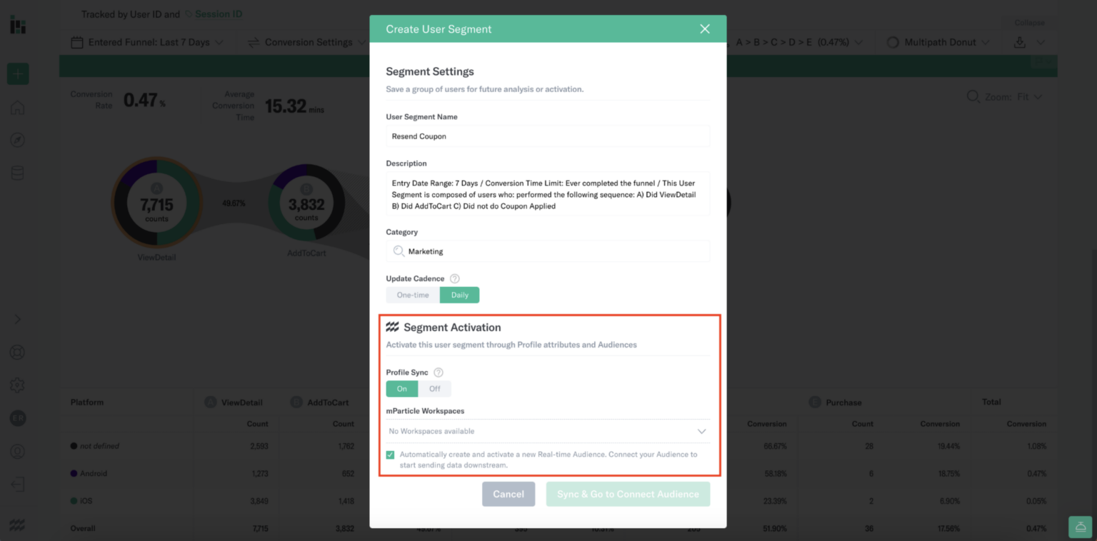 Segment Activation